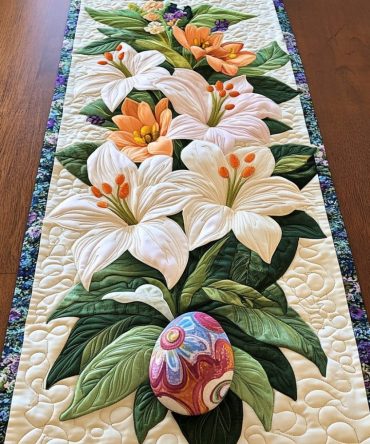 Floral Whispers Quilted Table Runner