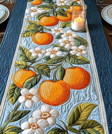 Florida Charm Quilted Table Runner