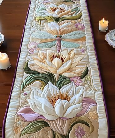 Flower Power Quilted Table Runner