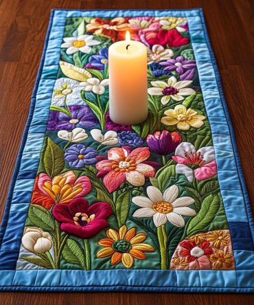 Flowery Dreams Quilted Table Runner