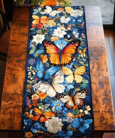Flutter Grace Quilted Table Runner