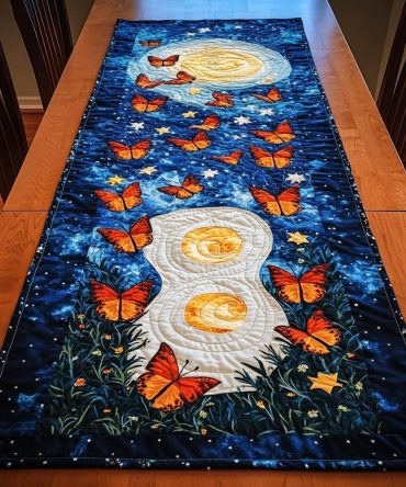 Flutter Grace Quilted Table Runner