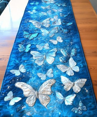 Flutter Grace Quilted Table Runner
