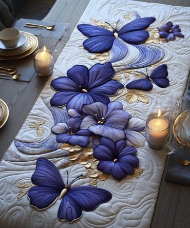 Flutter And Grace Quilted Table Runner