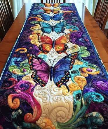 Fluttering Dreams Quilted Table Runner