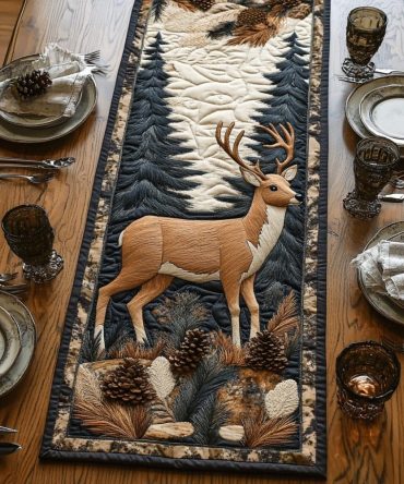 Forest Grace Quilted Table Runner