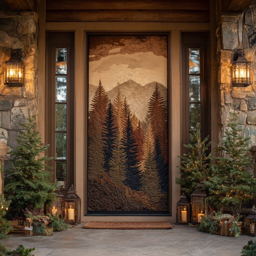 Forest Haven Quilted Door Cover