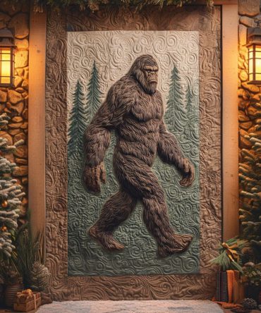 Forest Legend Quilted Door Cover