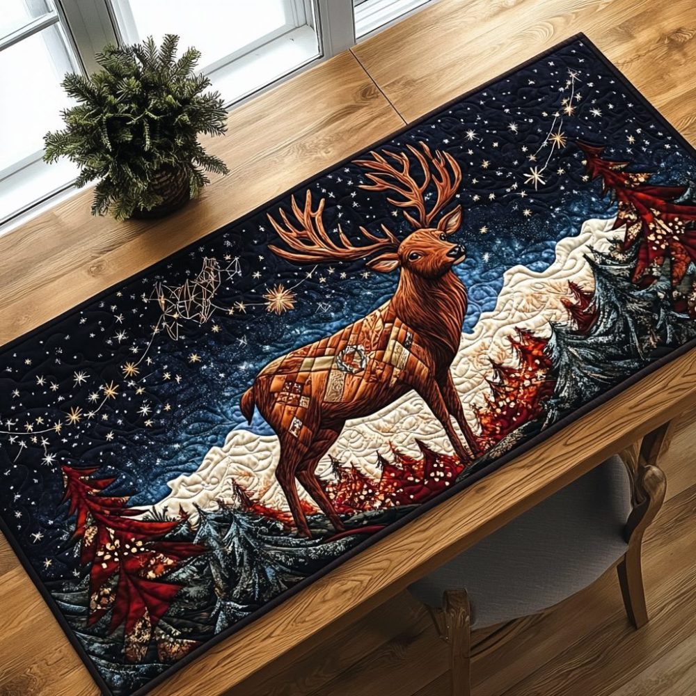 Forest Majesty Quilted Table Runner