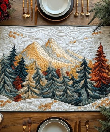 Forest Path Quilted Table Runner