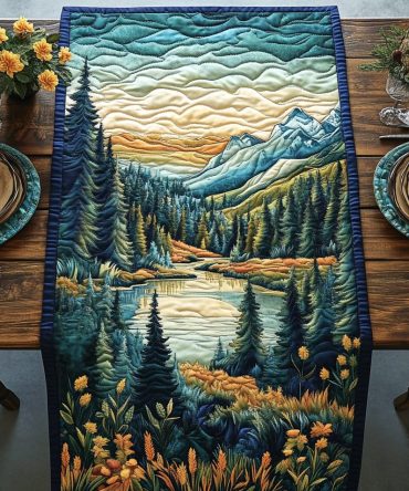 Forest Retreat Quilted Table Runner