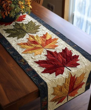 Forest Touch Quilted Table Runner