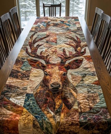 Forest Whisper Quilted Table Runner