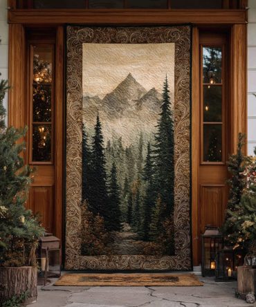 Forest Whispers Quilted Door Cover
