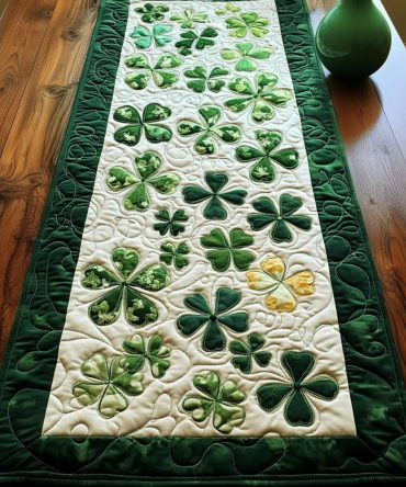 Forest Of Luck Quilted Table Runner