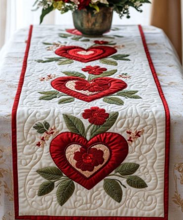 Forever Yours Quilted Table Runner