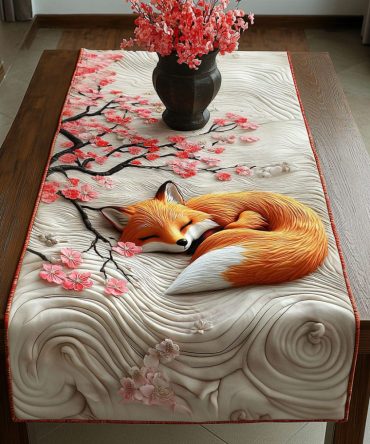 Fox Of Japan Quilted Table Runner