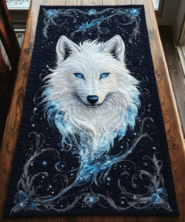 Free Wolf Quilted Table Runner