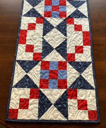 Freedom Patch Quilted Table Runner