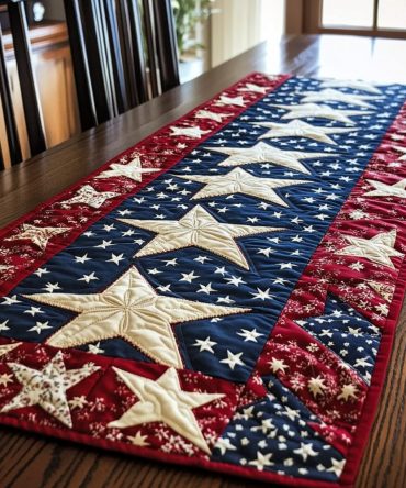 Freedom Dusk Quilted Table Runner