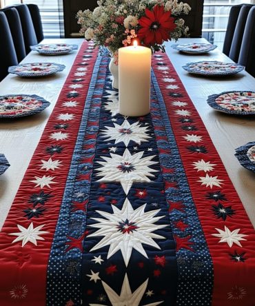 Freedom Flair Quilted Table Runner