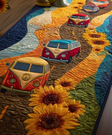 Freedom Ride Quilted Table Runner