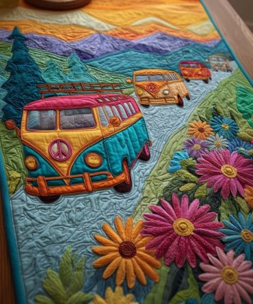 Freedom Route Quilted Table Runner