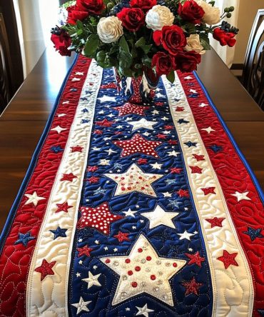 Freedom Threads Quilted Table Runner
