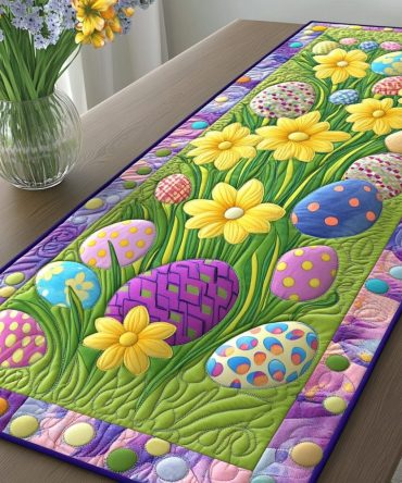 Fresh Blooms Quilted Table Runner