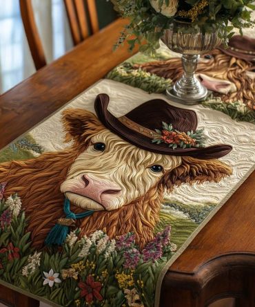 Frontier Highland Quilted Table Runner