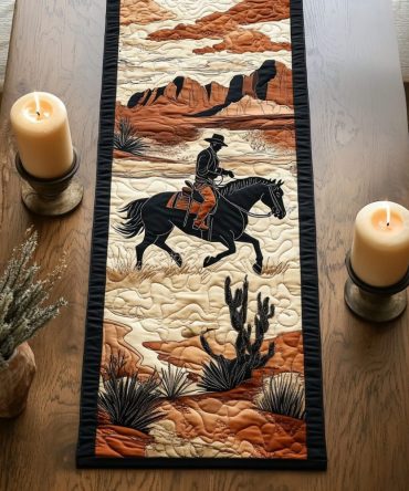 Frontier Path Quilted Table Runner