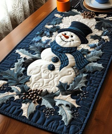 Frosted Bliss Quilted Table Runner