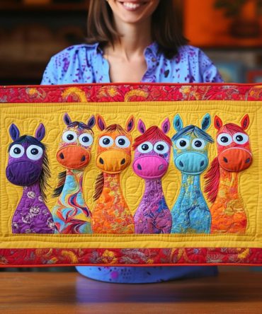 Funny Filly Quilted Table Runner