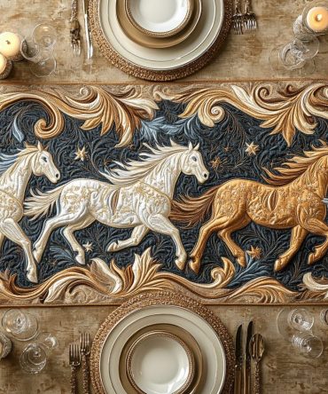 Galloping Grace Quilted Table Runner