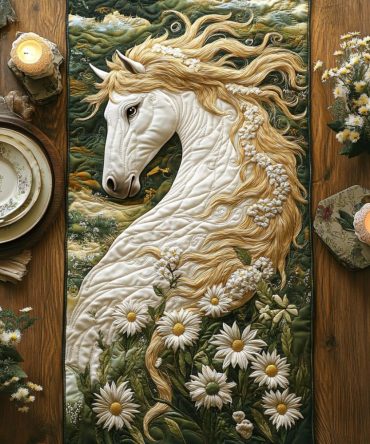 Galloping Meadow Quilted Table Runner