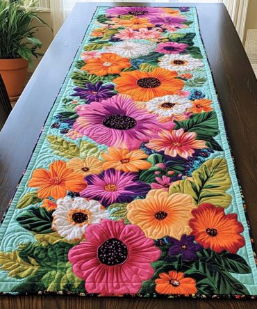 Garden Bloom Quilted Table Runner