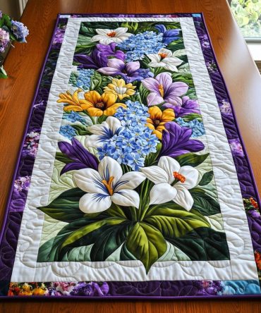 Garden Charm Quilted Table Runner