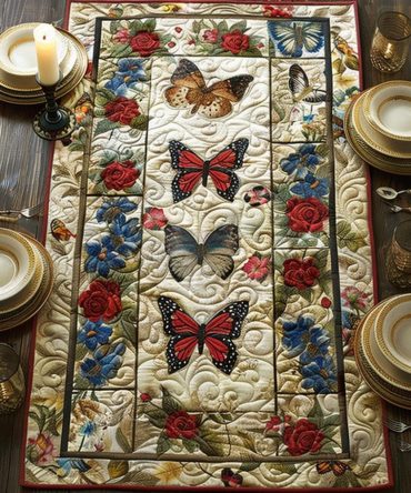 Garden Dancer Quilted Table Runner