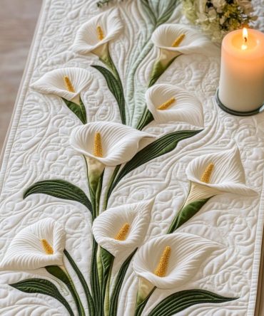 Garden Elegance Quilted Table Runner