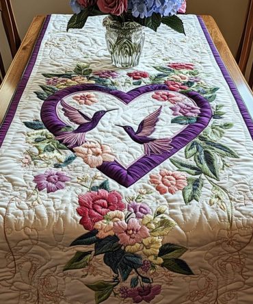 Garden Embrace Quilted Table Runner