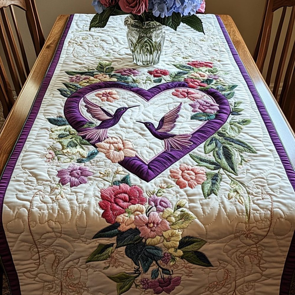 Garden Embrace Quilted Table Runner