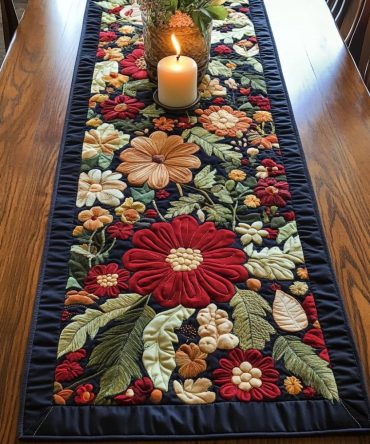Garden Glow Quilted Table Runner