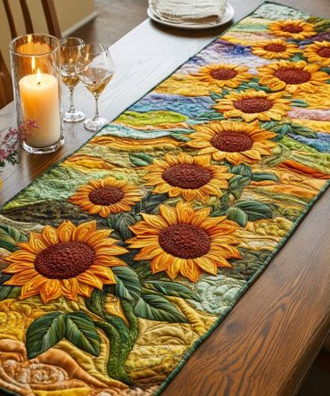Garden Glow Quilted Table Runner
