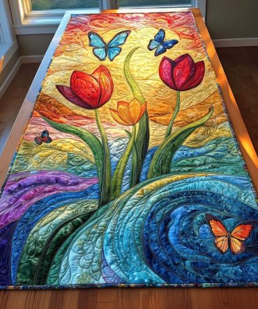 Garden Grace Quilted Table Runner