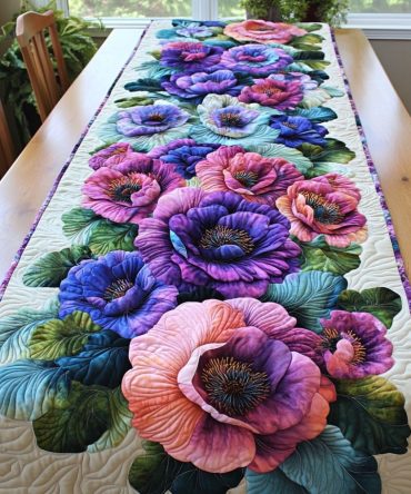 Garden Harmony Quilted Table Runner