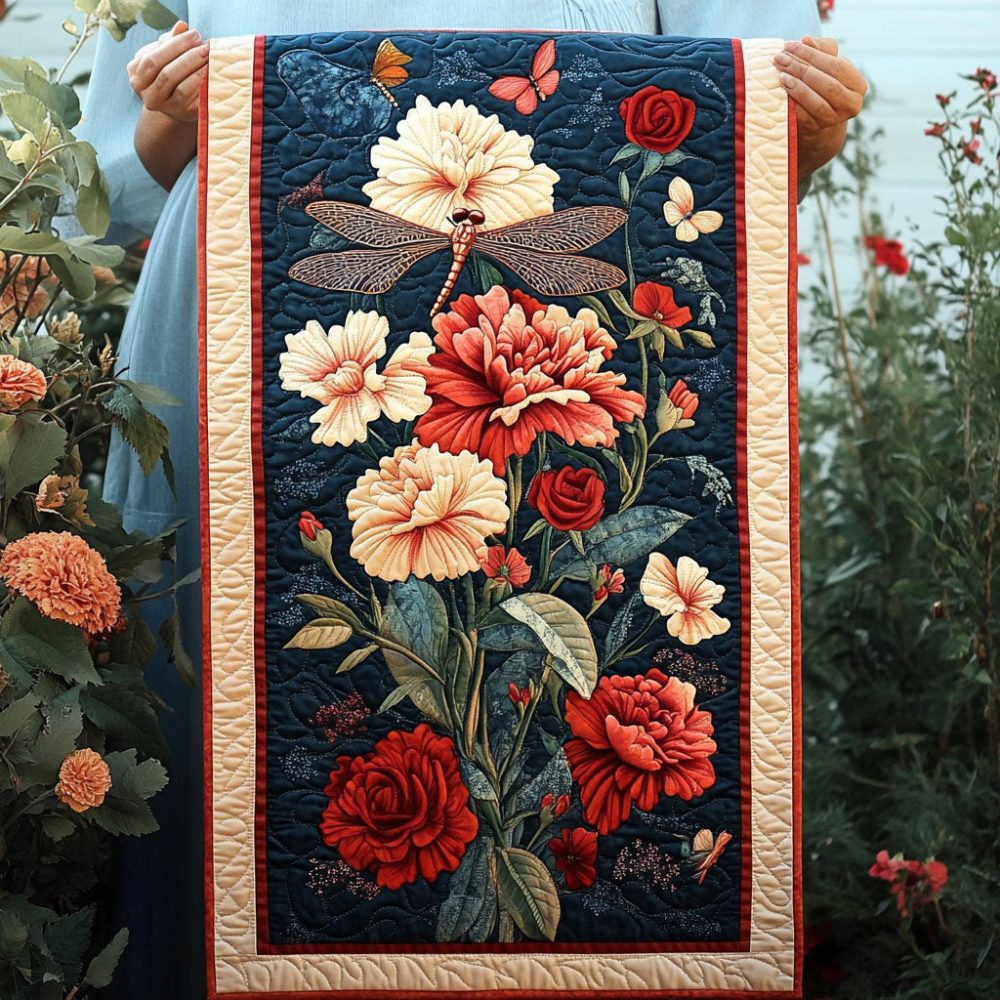 Garden Serenity Quilted Table Runner