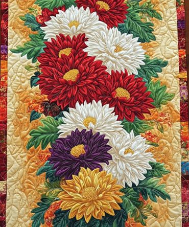 Garden Symphony Quilted Table Runner