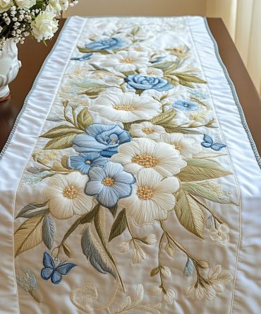 Garden Of Grace Quilted Table Runner