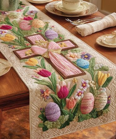 Gentle Faith Quilted Table Runner