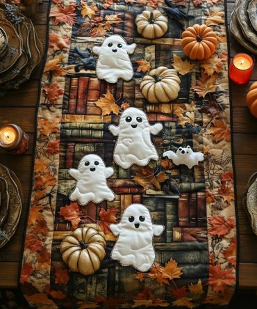 Ghoul Gathering Quilted Table Runner